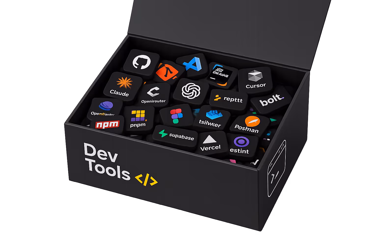 Developer workspace with code editor and AI model panel