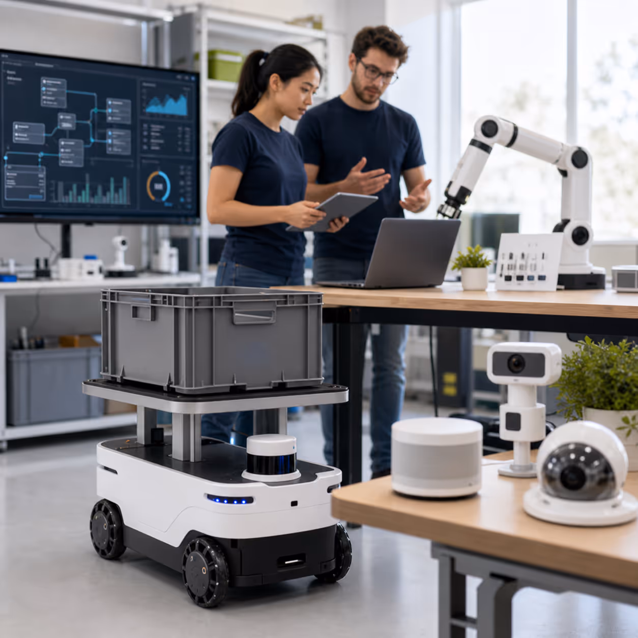 Physical AI systems connecting software agents with real-world activity